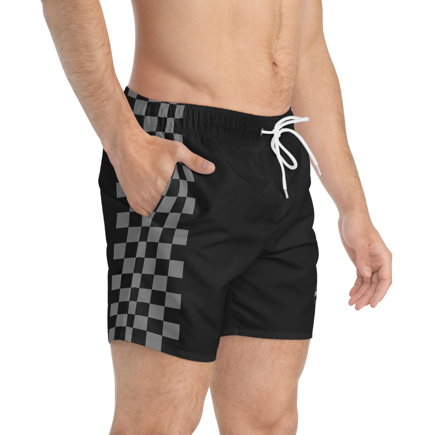 LimitZero Grey checkered Surf Shorts V3
