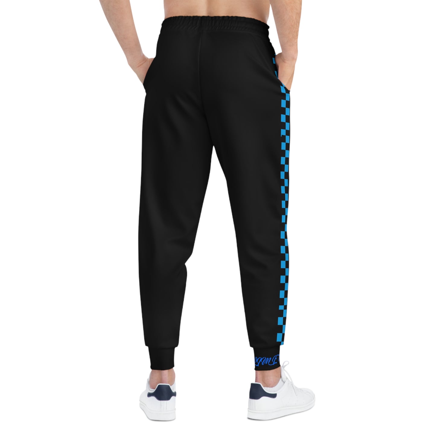 LimitZero Unisex Blue Checkered Sweatpants