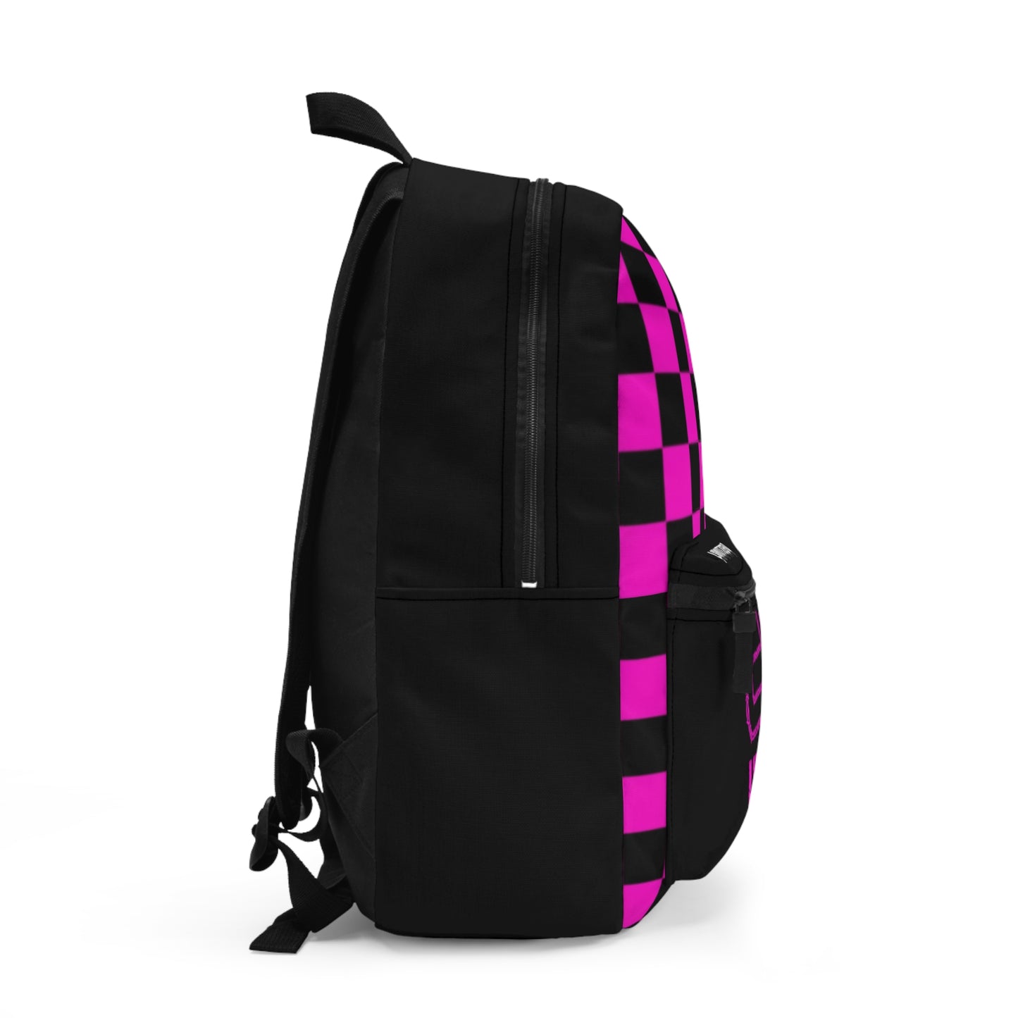 LimitZero Pink Barbed Chequered Backpack