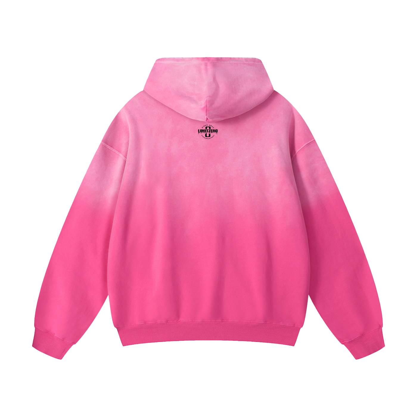 LimitZero LimitedEdition Heavyweight Sunfade Pink Oversized Unisex Hoodie