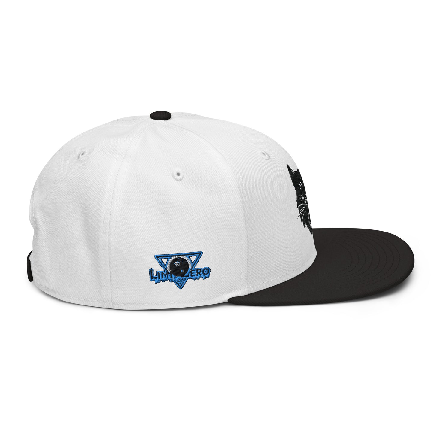 LimitZero LimitedEdition Embroided BlackCat FlatCap