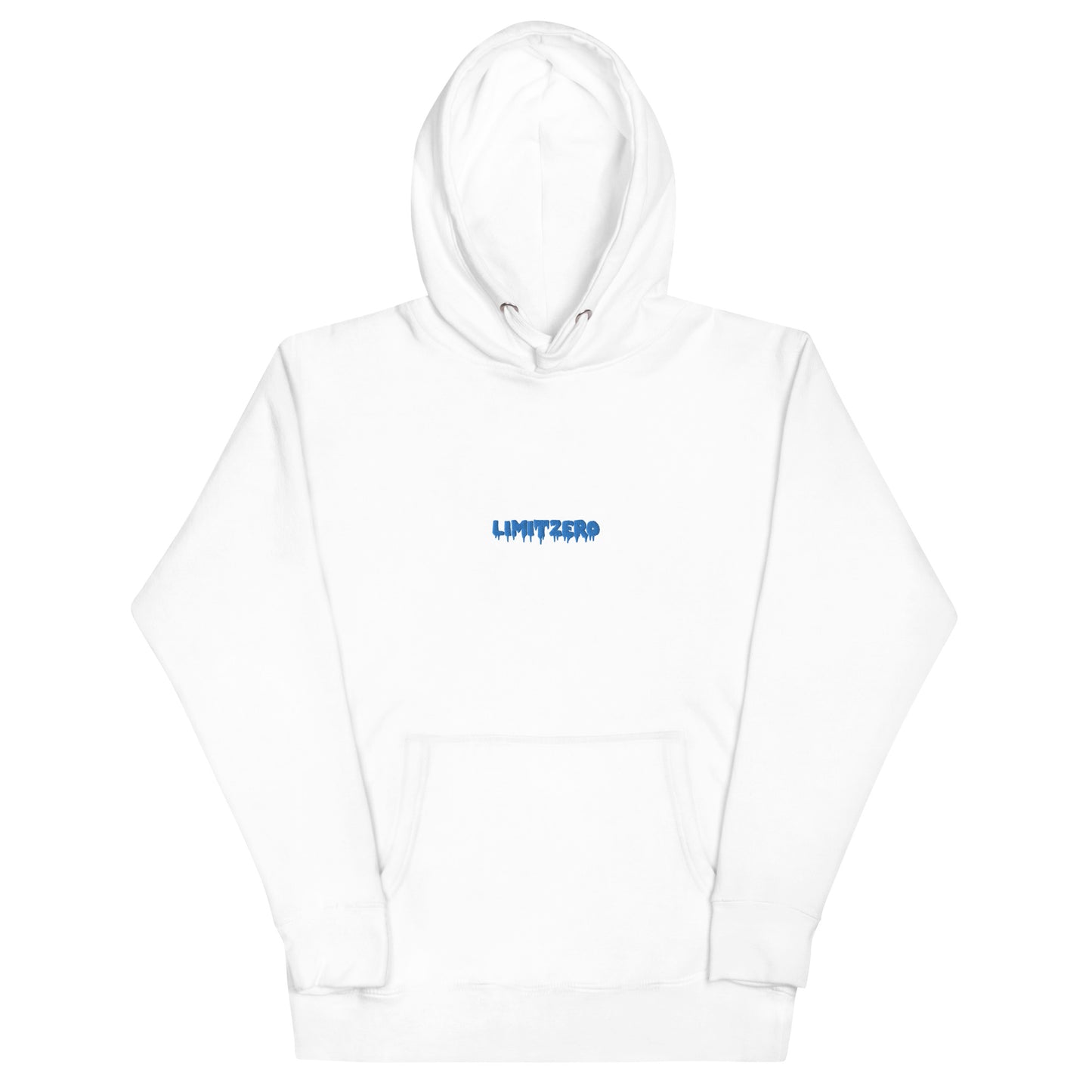 LimitZero LimitedEdition Embroided Blue Logo Unisex Hoodie