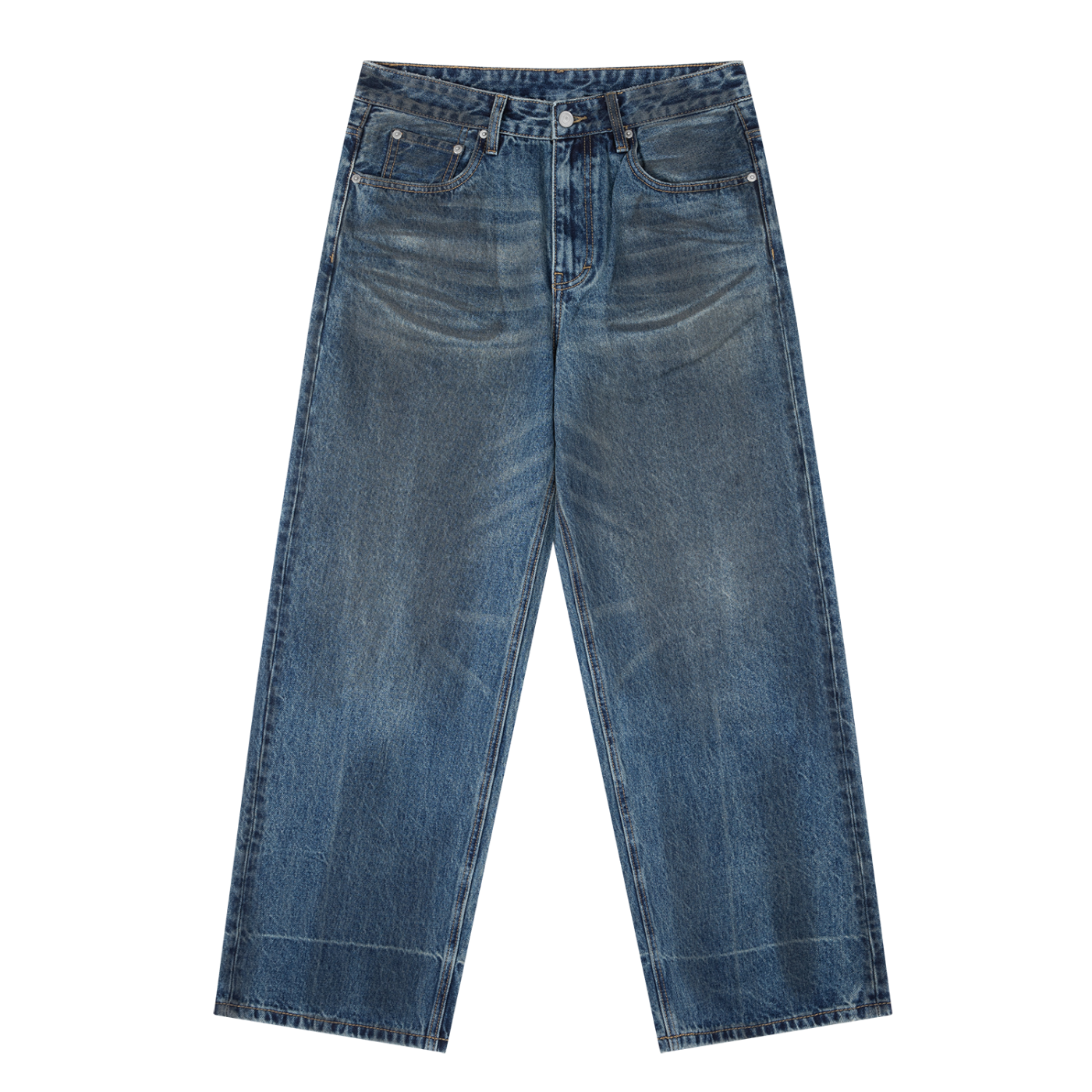LimitZero Vintage Wash Baggy Denim Jeans