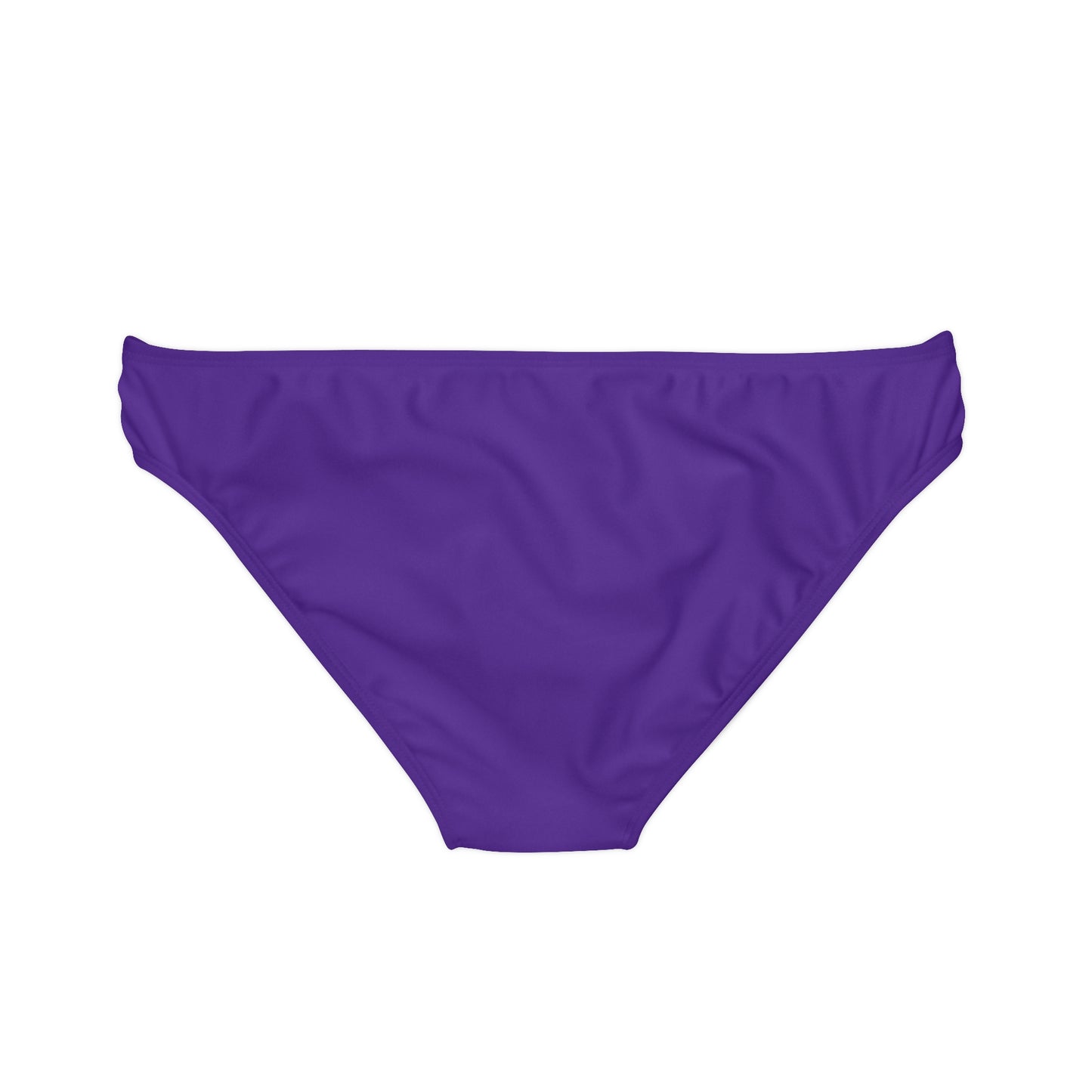 LimitZero Purple Checkered Loop Tie Side Bikini Bottom