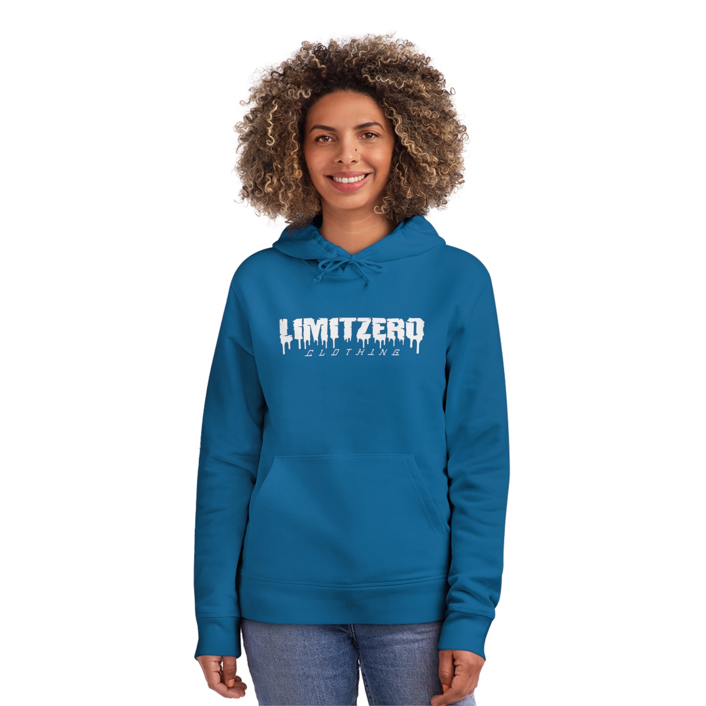 LimitZero New Era Logo Vibrant Blue Premium Unisex Hoodie