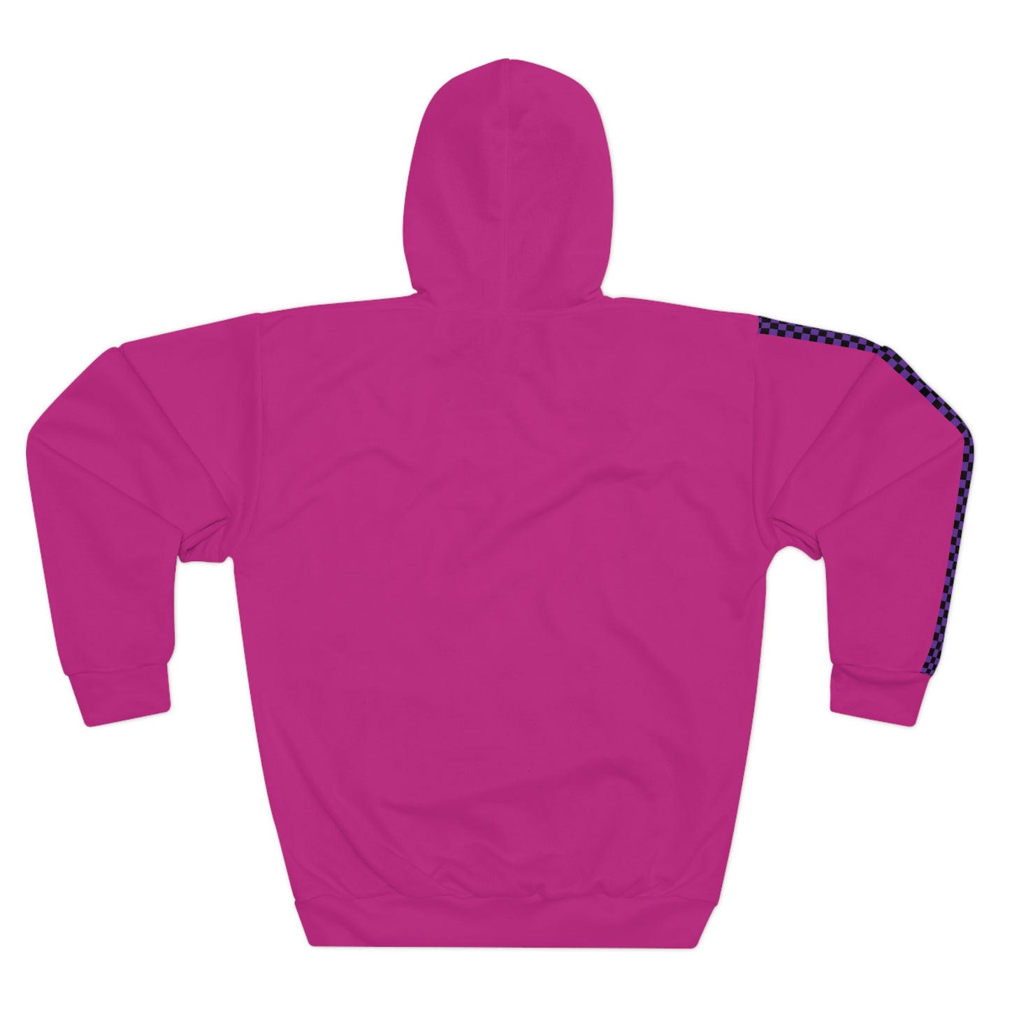 LimitZero Pink Checkered Pullover Hoodie