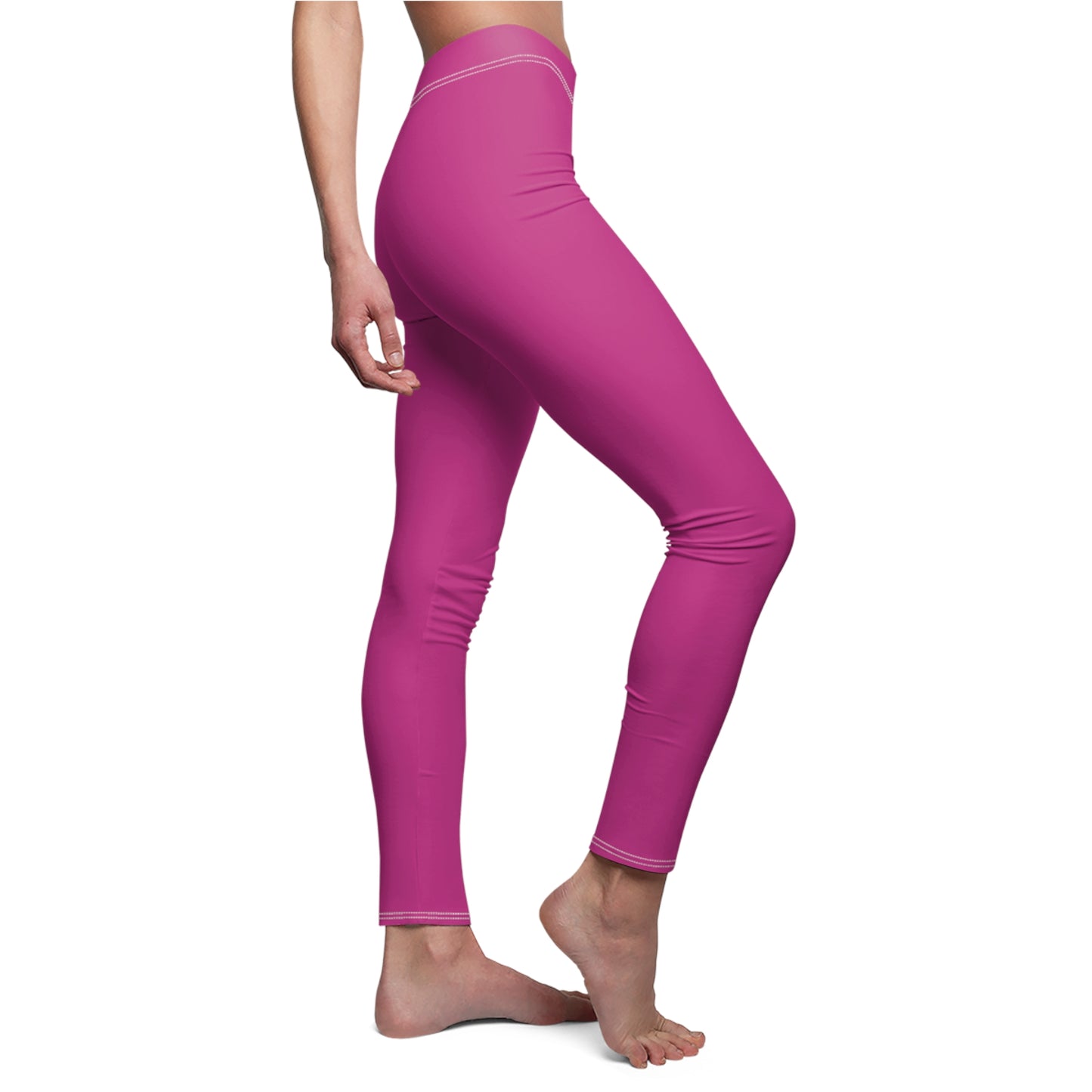 LimitZero Women's Cut & Sew Casual Pink Leggings