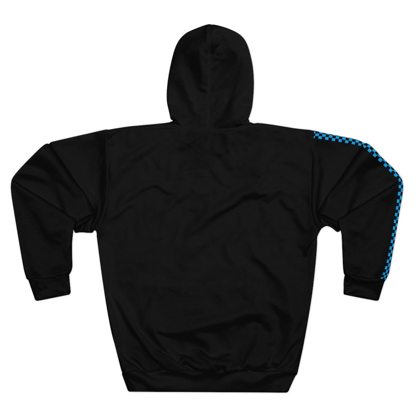 LimitZero Blue Checkered Unisex Pullover Hoodie