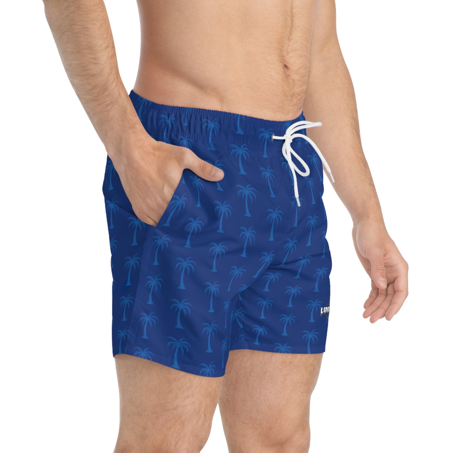 LimitZero DarkPalm Surf Shorts with Grey Graffiti Pockets