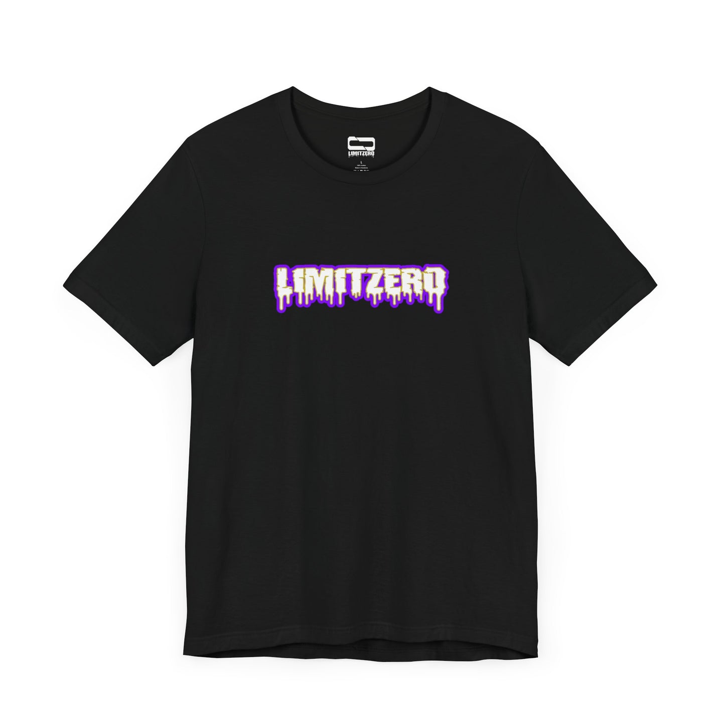 LimitZero Front New Era Purple&Gold Drip Logo Tee