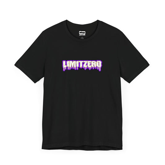 LimitZero Front New Era Purple&Gold Drip Logo Tee