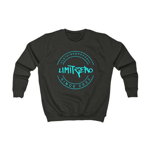 LimitZero Black/Teal Unisex Kids Sweatshirt