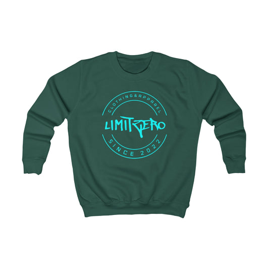 LimitZero Dark Green/Teal Unisex Kids Sweatshirt