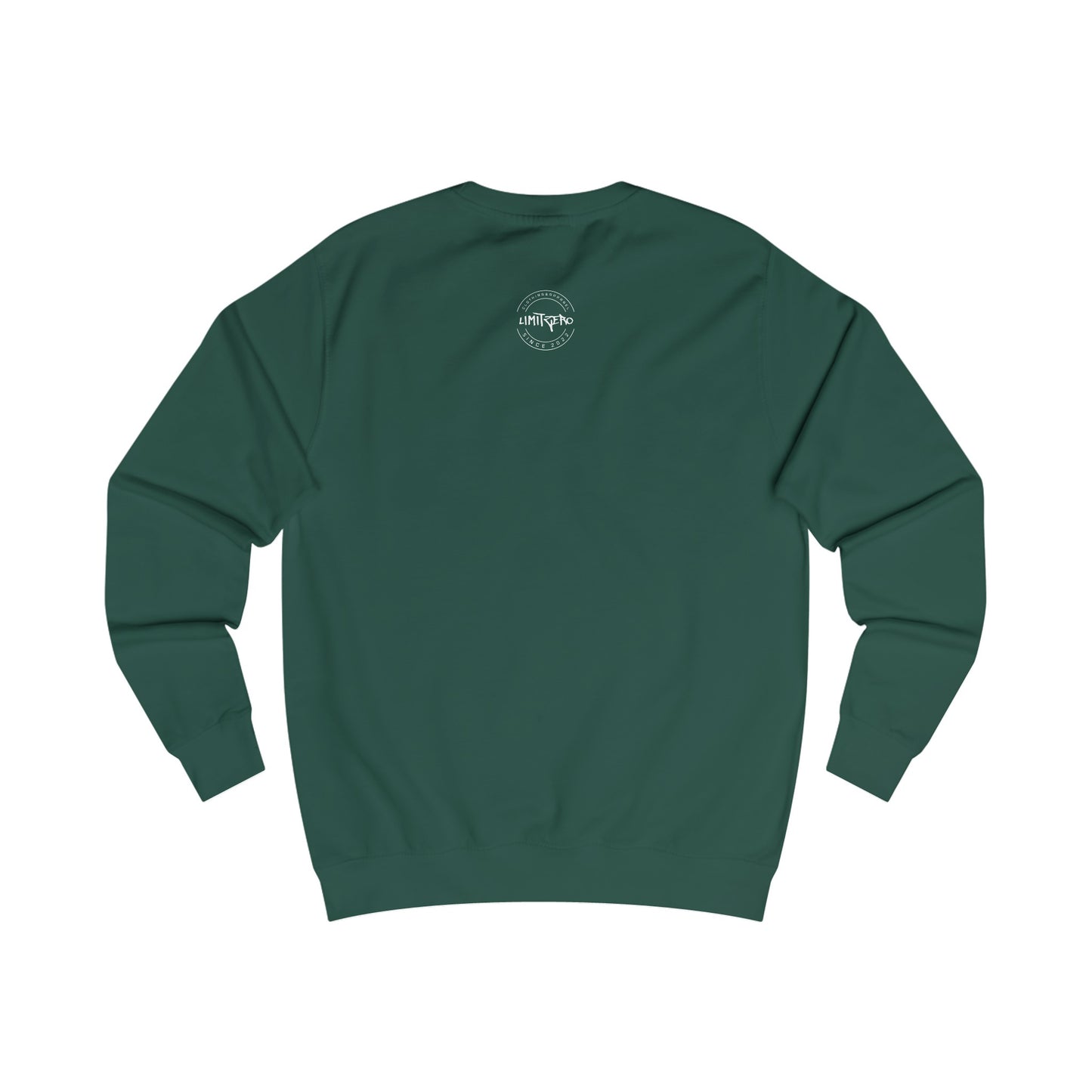 LimitZero Drip-Dye Dark Green Unisex Sweatshirt