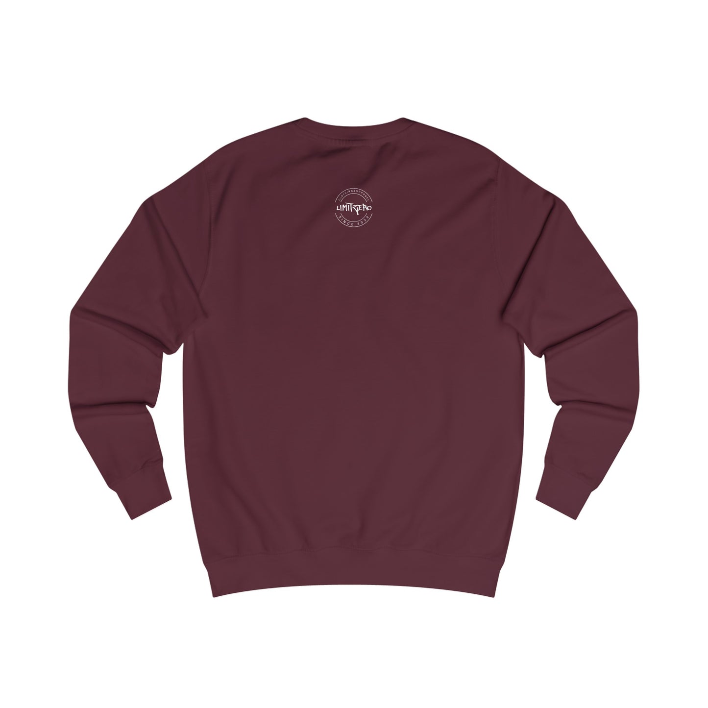 LimitZero Drip-Dye Burgundy Unisex Sweatshirt