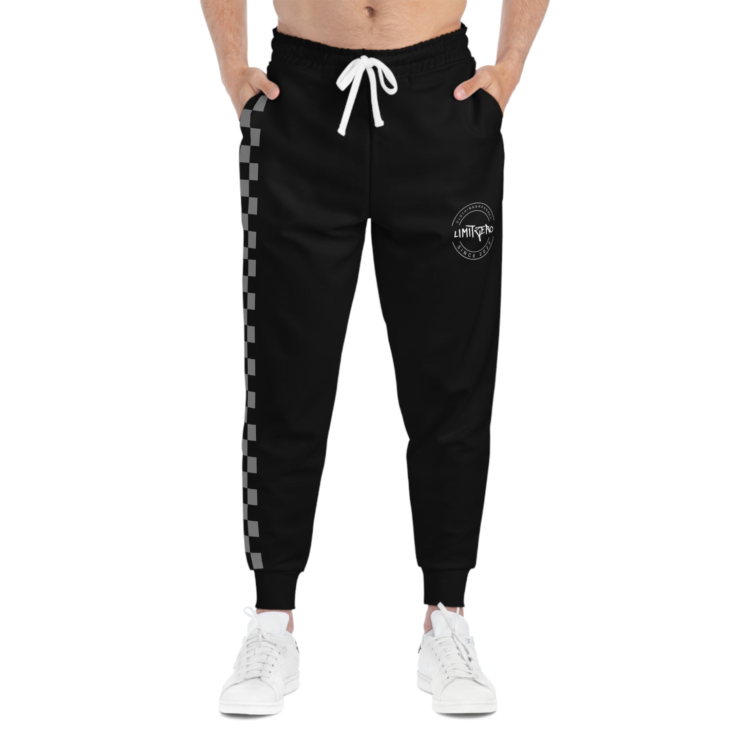 LimitZero Unisex B/W Checkered V2 Sweatpants