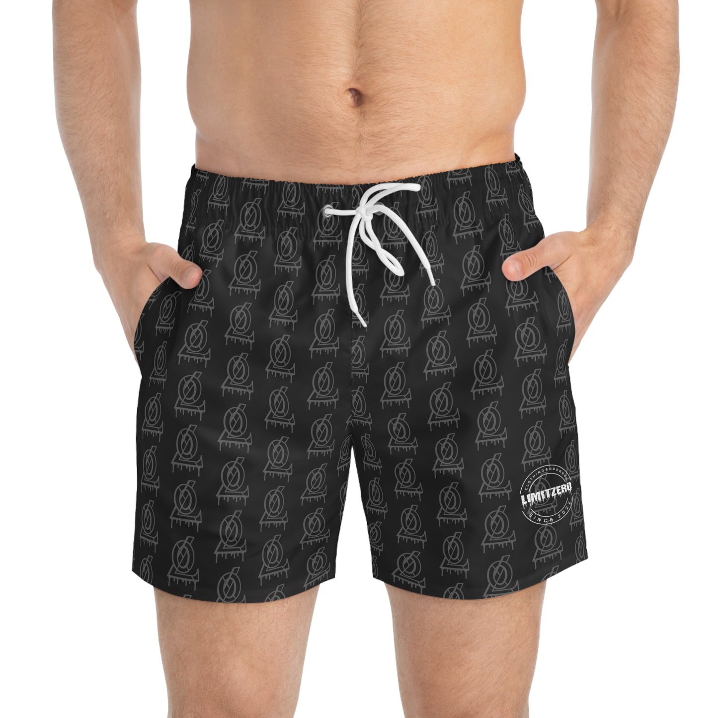 LimitZero Grey L-0 Surf Shorts