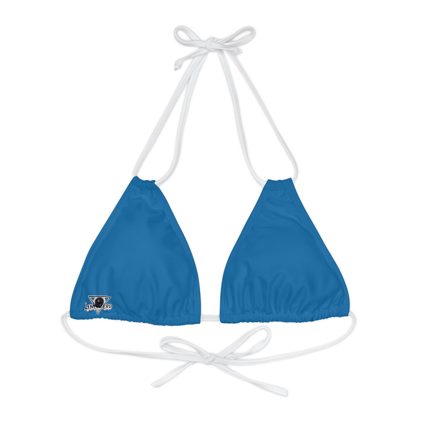 LimitZero Blue Strappy Triangle Bikini Top