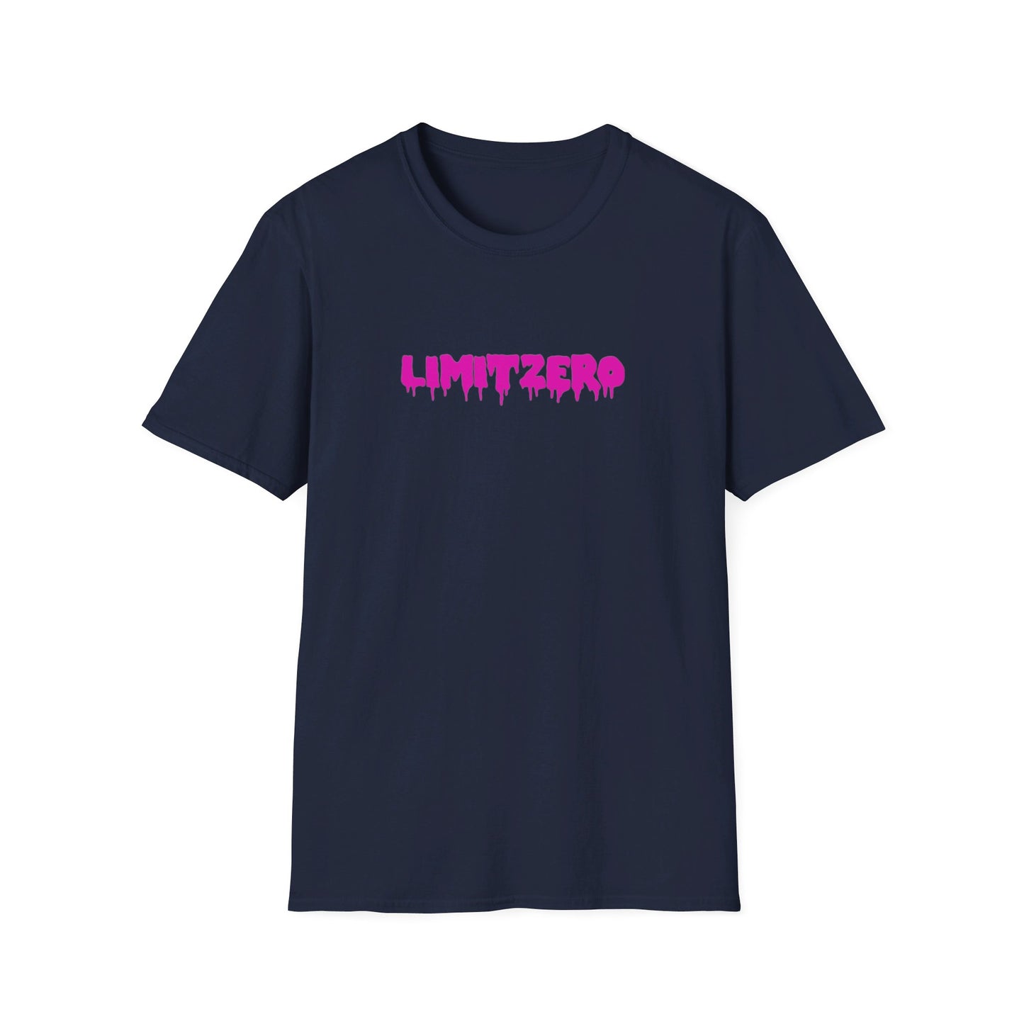 LimitZero Front Pink Drip Logo Tee