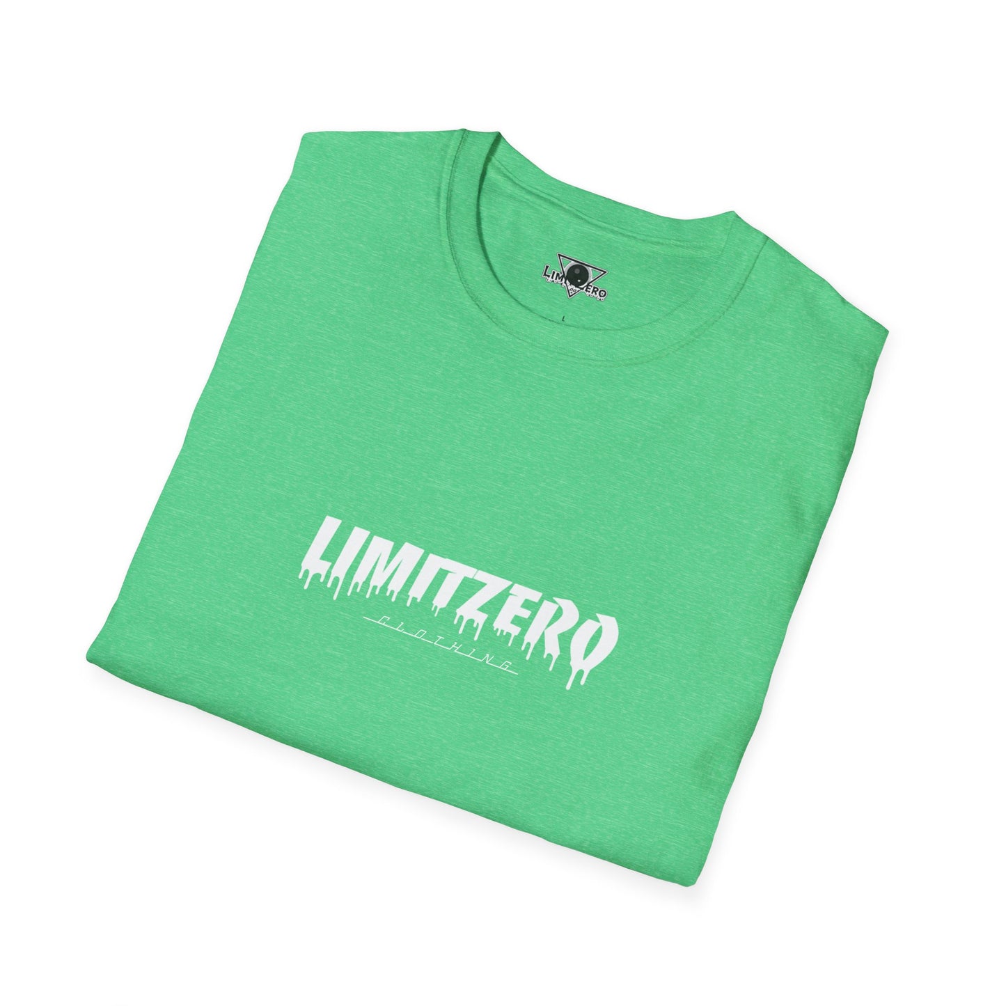 LimitZero Front White Curved Drip Logo Tee (US Market)