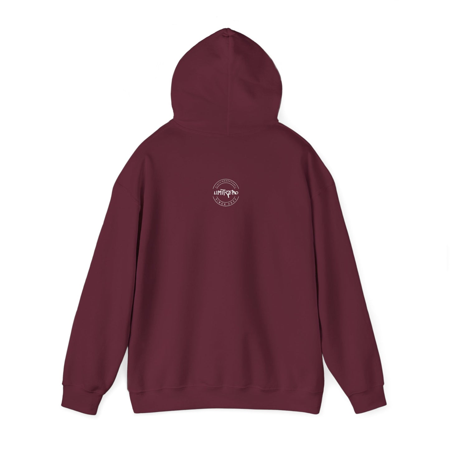 LimitZero Front Curved Drip Logo V2 Unisex Heavy Blend™ Hoodie (US MARKET)