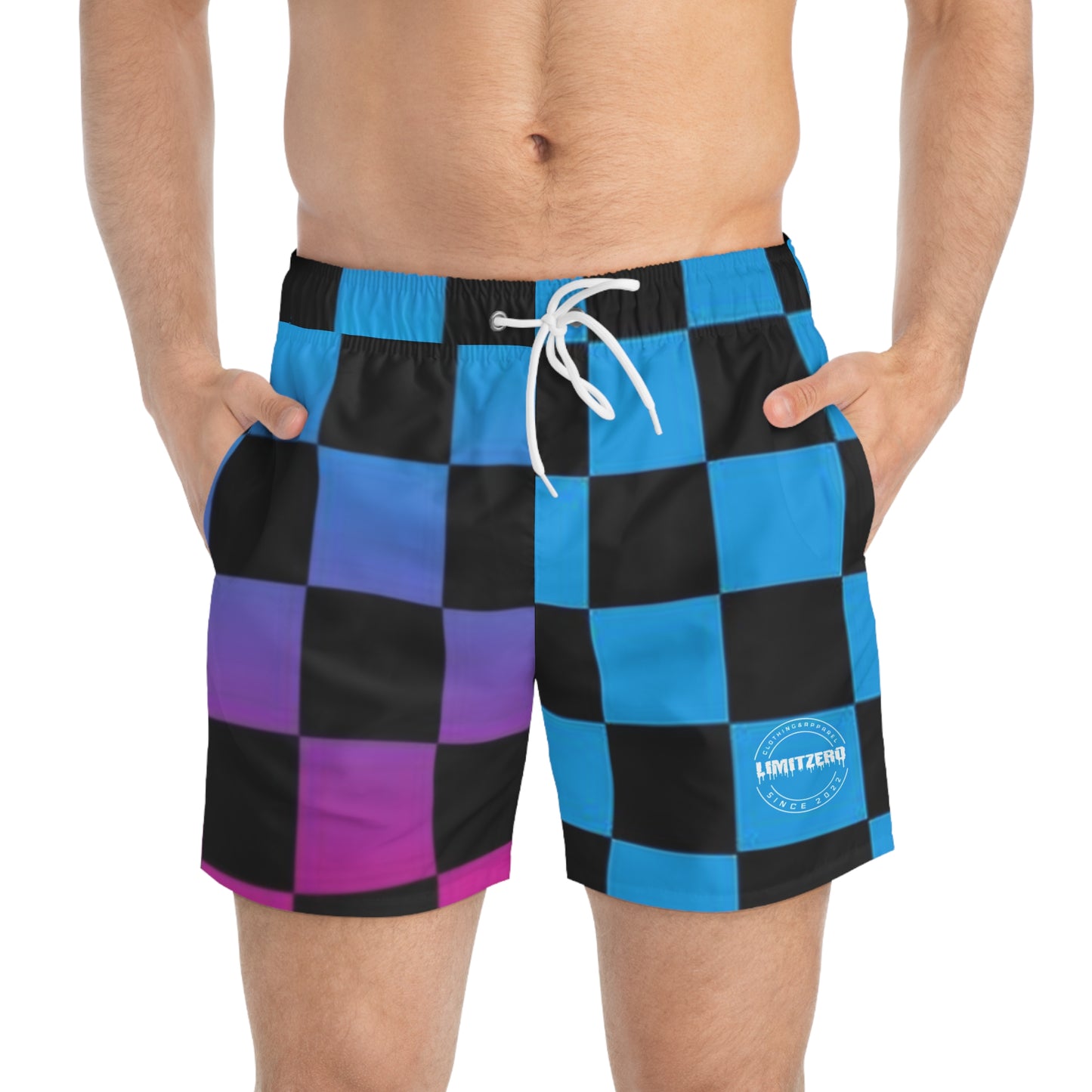 LimitZero Infected checkered Surf Shorts