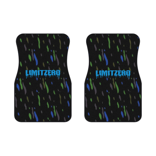 LimitZero Blue Confetti Car Mats (2x Front)
