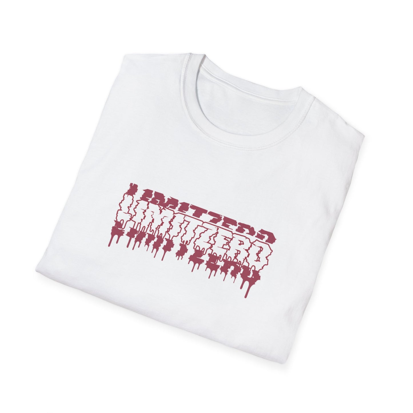 LimitZero Front New Era Glitch Maroon Logo Tee