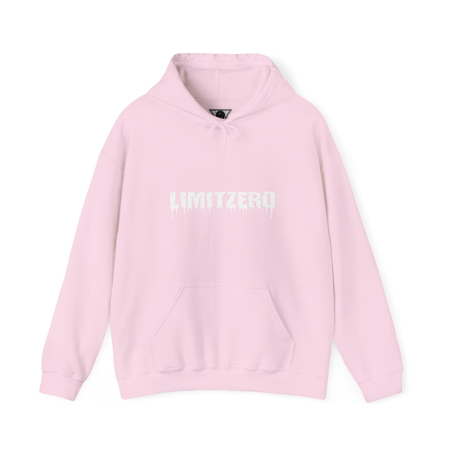 LimitZero Front Curved Drip Logo V2 Unisex Heavy Blend™ Hoodie (US MARKET)