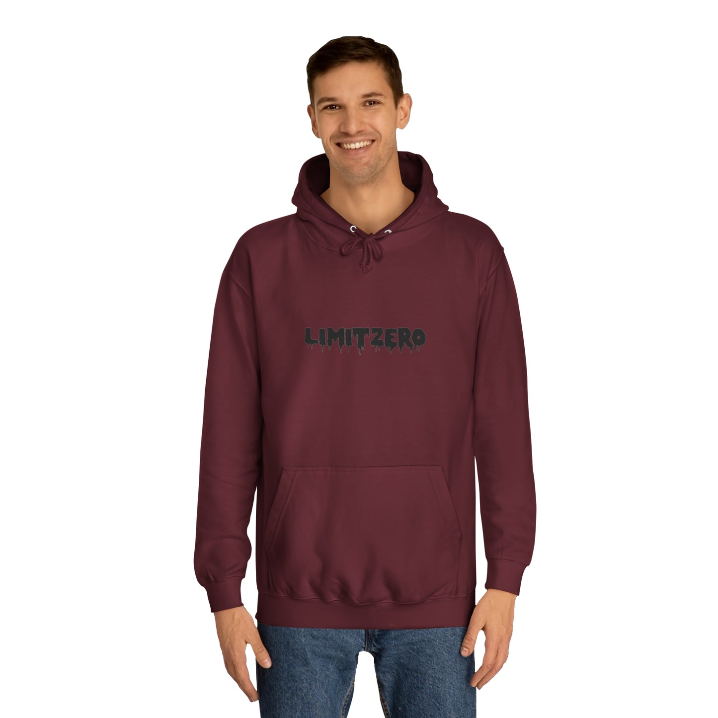 LimitZero Black Drip Logo Hoodie