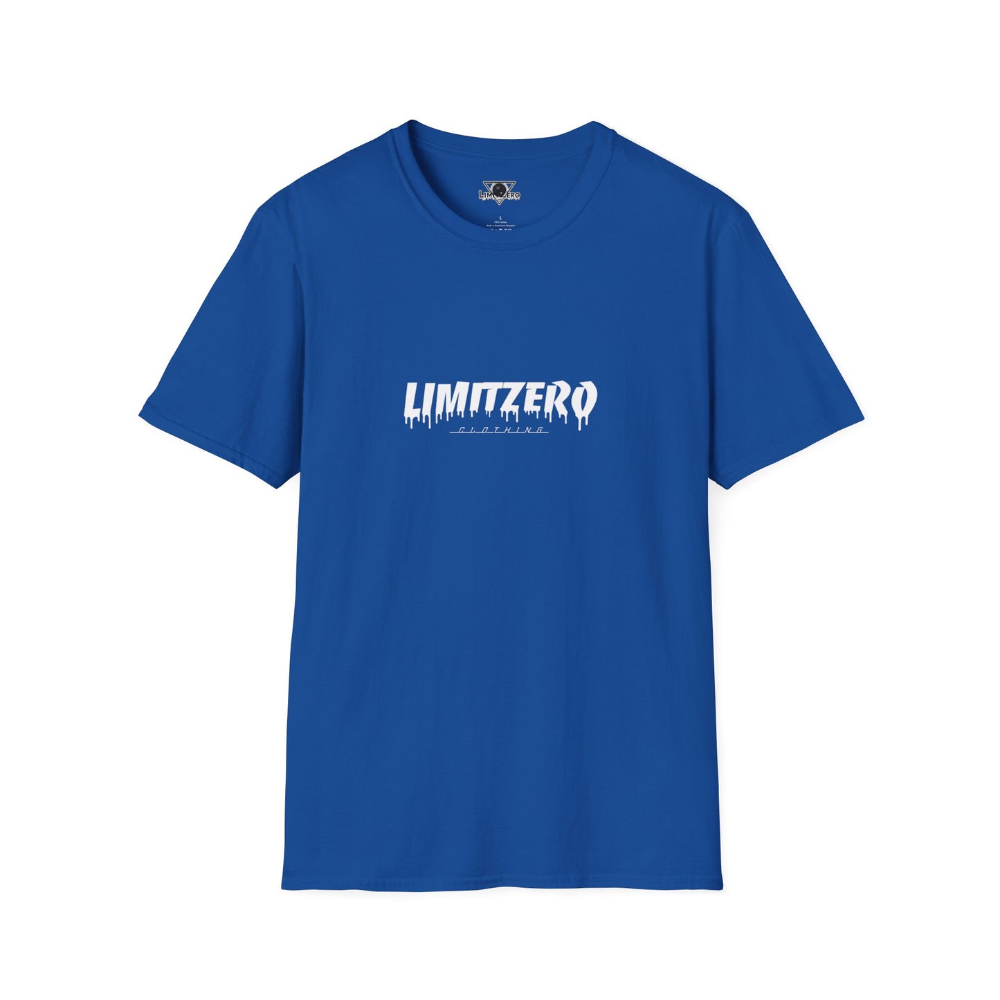 LimitZero Front White Curved Drip Logo Tee (US Market)