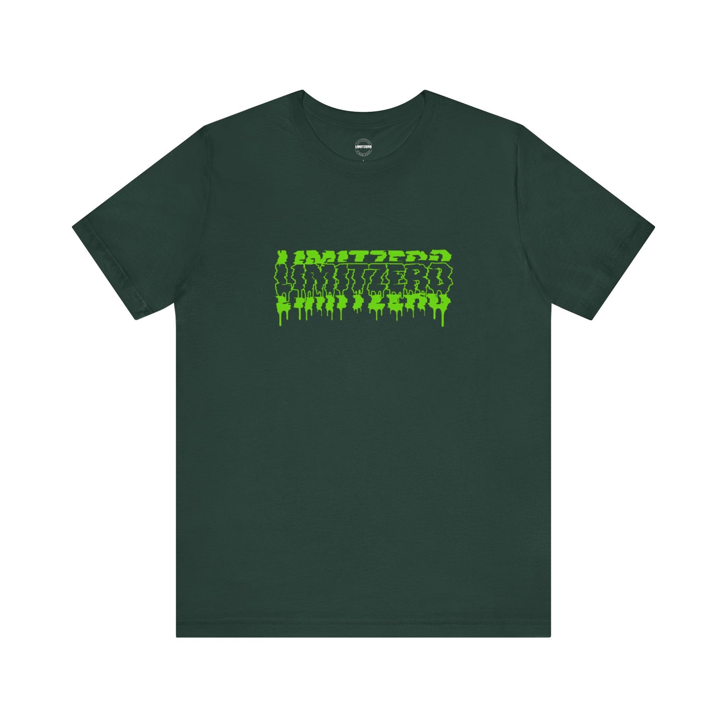 LimitZero Front New Era Glitch all-Green Logo Unisex Tee