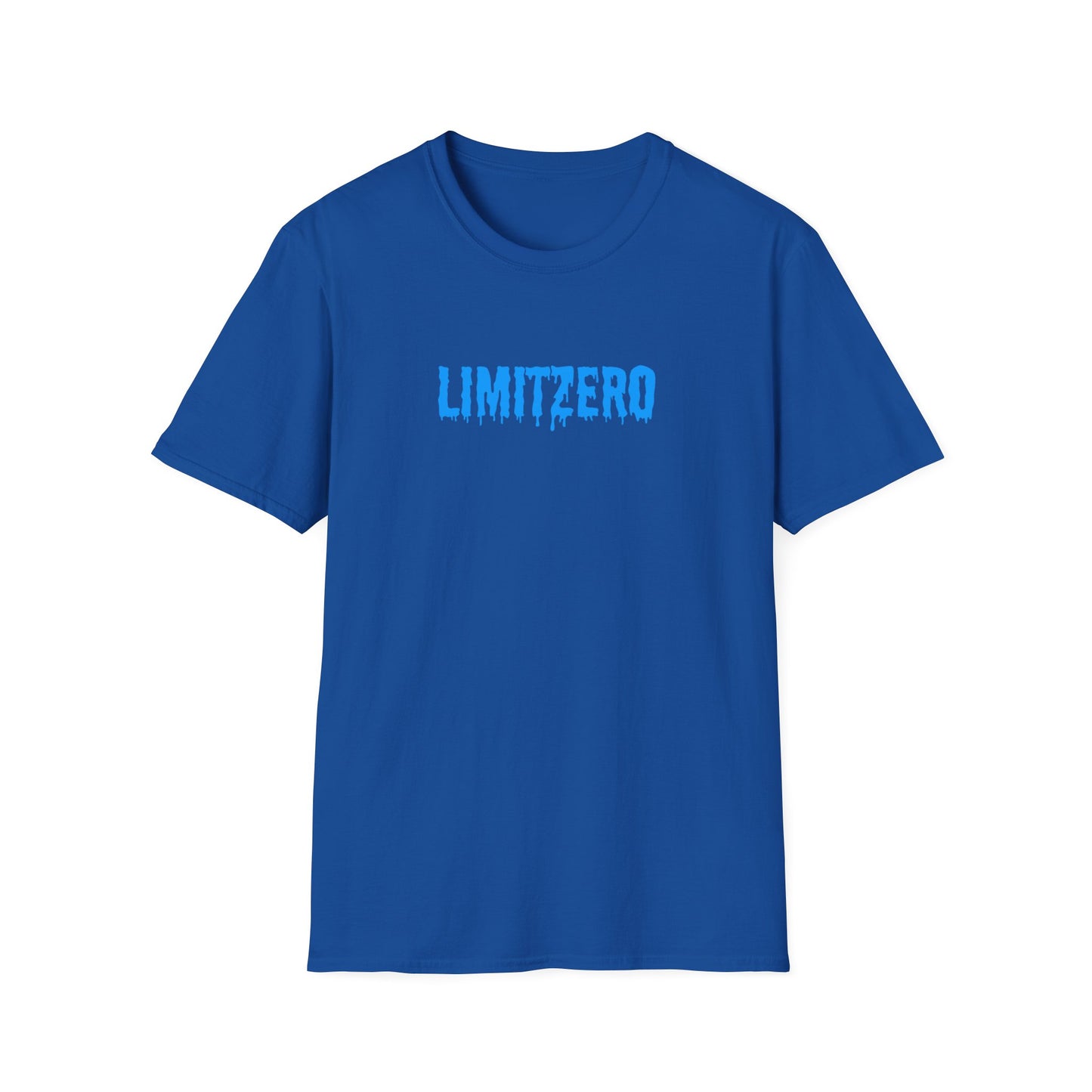 LimitZero Front Blue Cr33p Drip Logo Tee