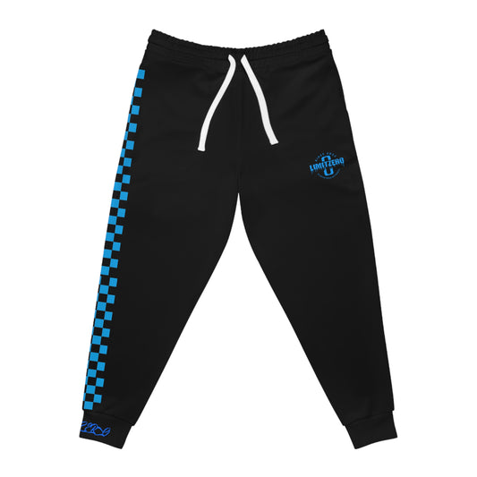 LimitZero Unisex Blue Checkered Sweatpants