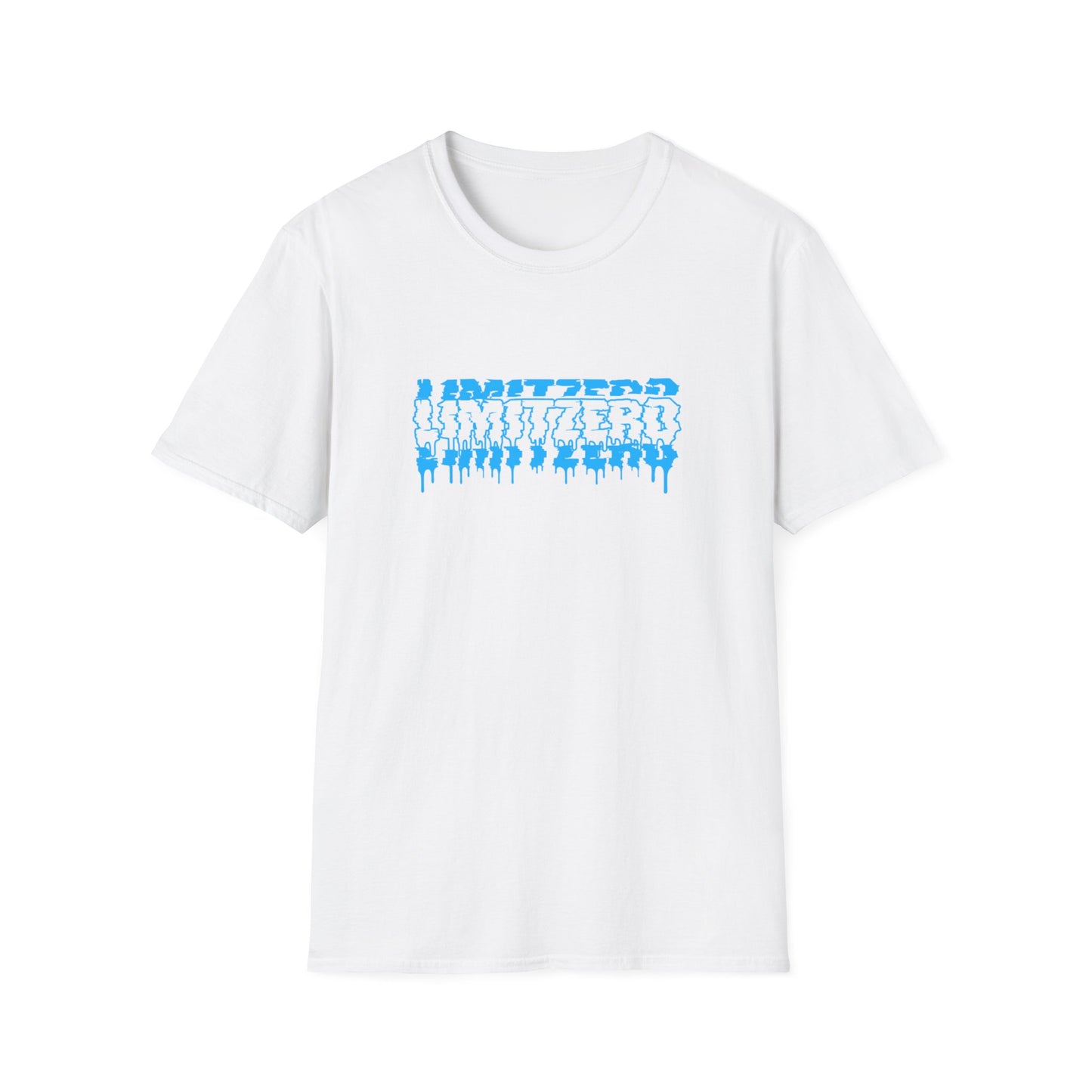 LimitZero Front New Era Glitch Blue Logo Tee