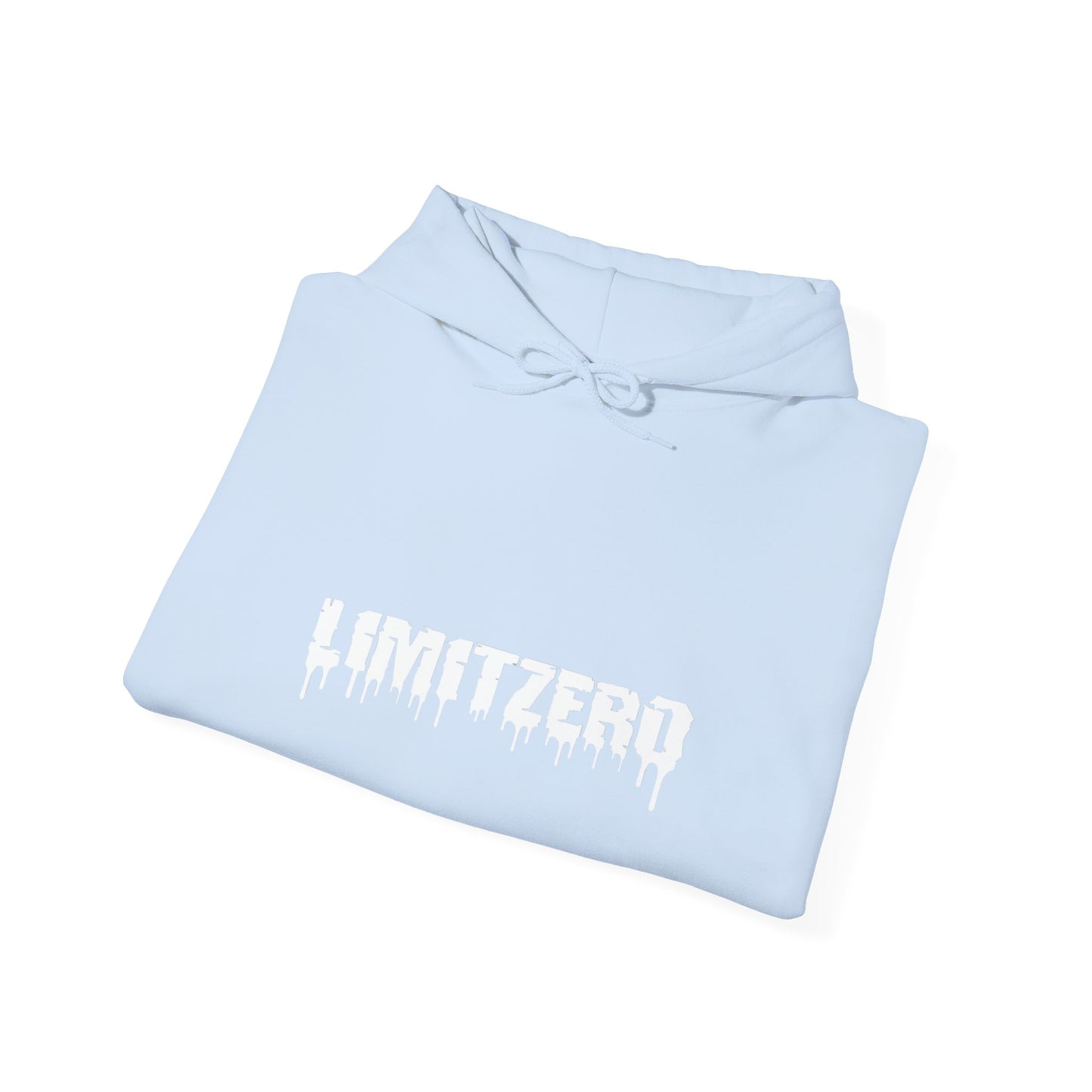 LimitZero Front Curved Drip Logo V2 Unisex Heavy Blend™ Hoodie (US MARKET)