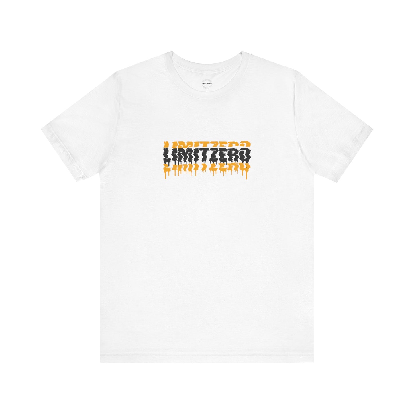 LimitZero Front New Era Glitch Orange Logo Tee