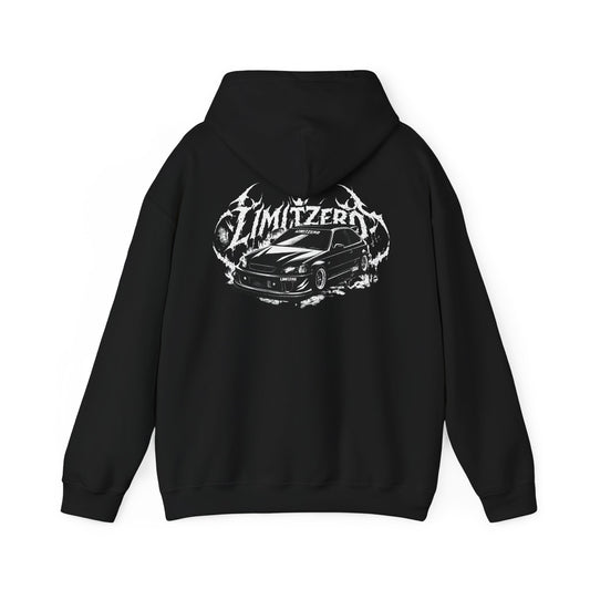 LimitZero Black-Metal Civic Unisex Hoodie