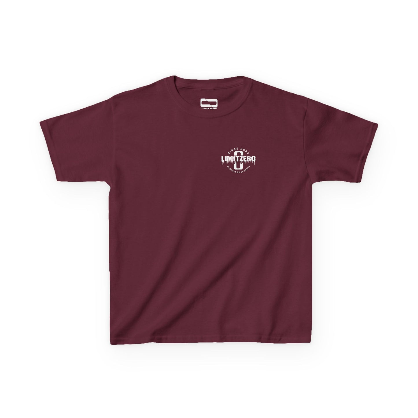 LimitZero Kids Heavy Cotton™ Maroon/White-JS Tee (EU)