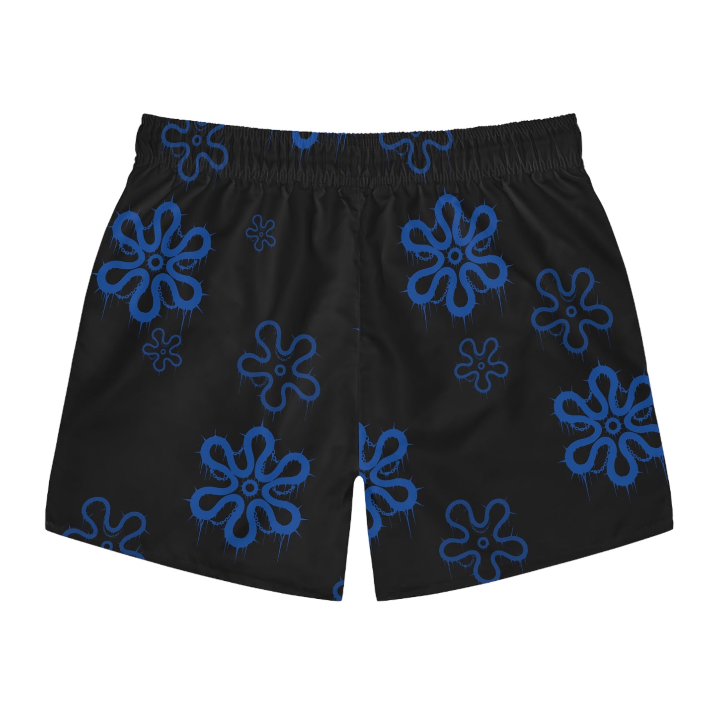 LimitZero Blue D3ad-Hawaii SurfShorts with Grey Graffiti Pockets