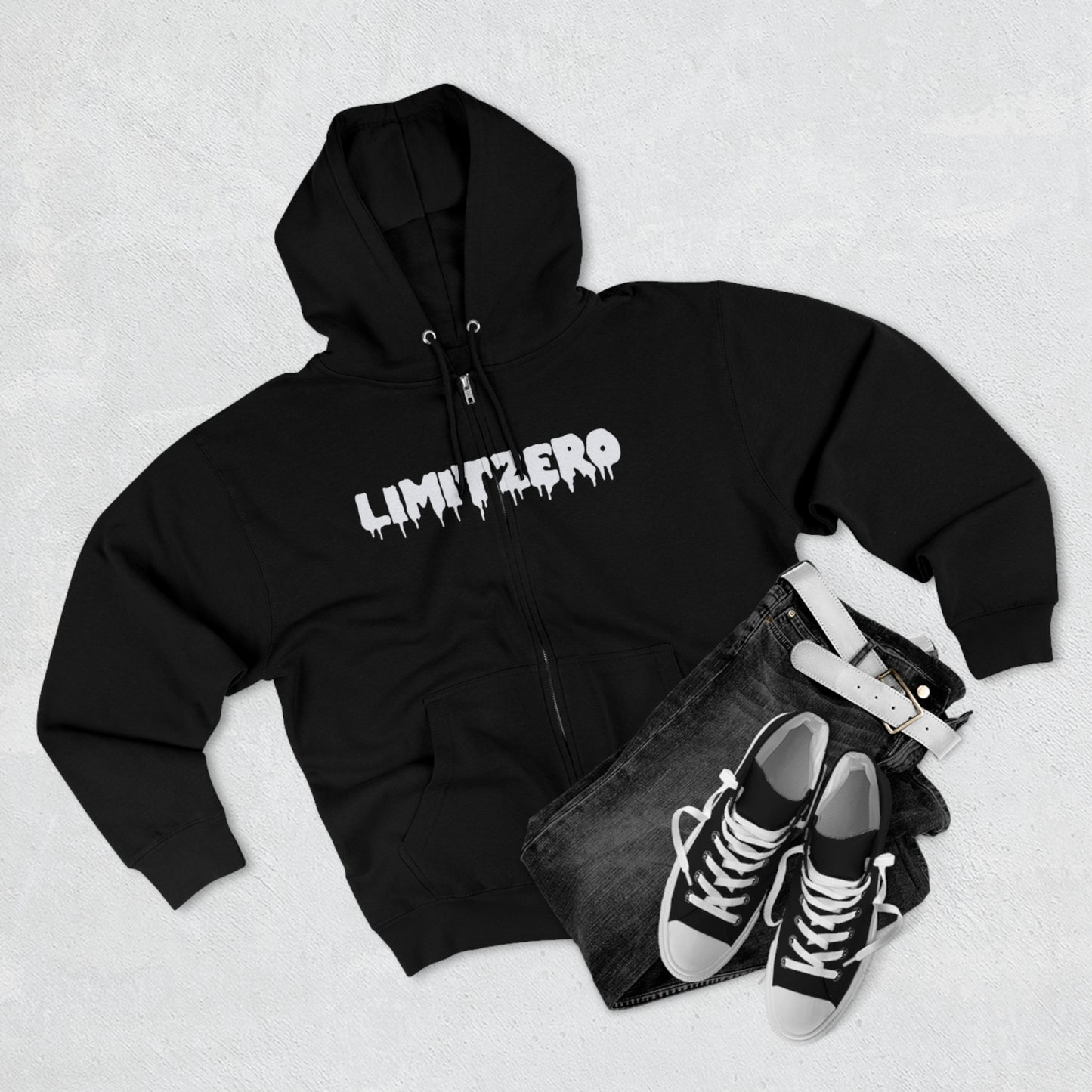 LimitZero Drip Unisex Zip Hoodie (DTG)