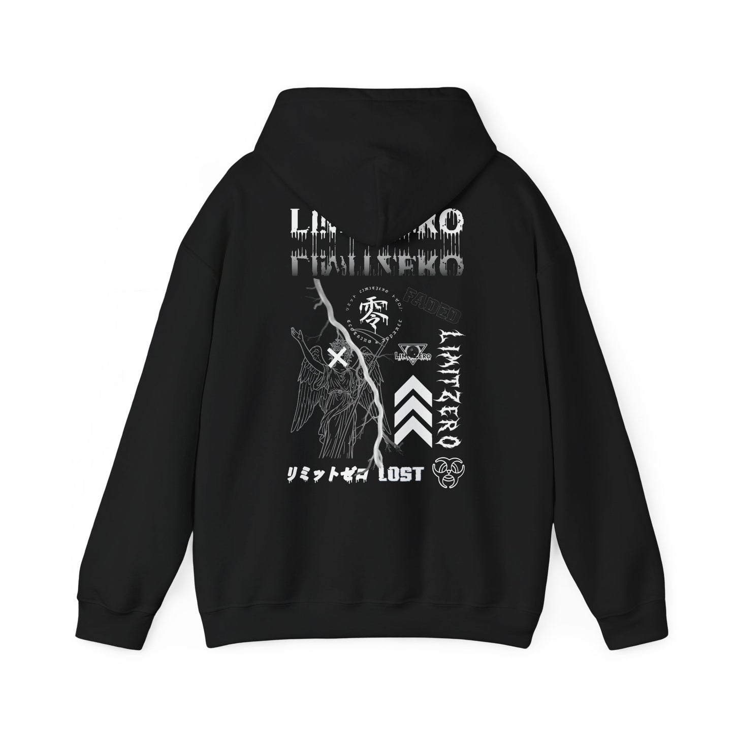 LimitZero Faded-Graphic Unisex Hoodie