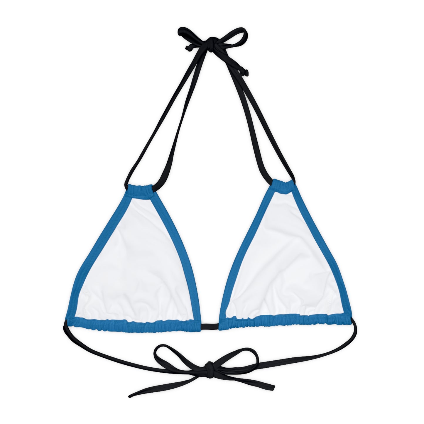 LimitZero Blue Strappy Triangle Bikini Top