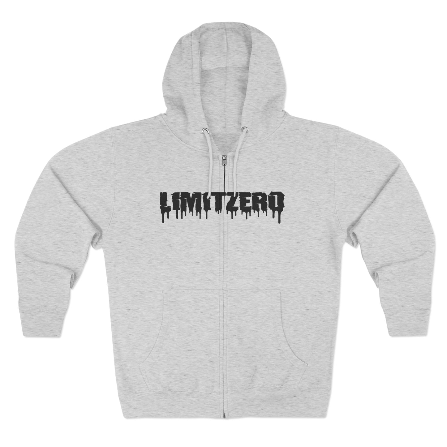 LimitZero New Era Drip Black Logo Unisex Zip Hoodie (DTG)