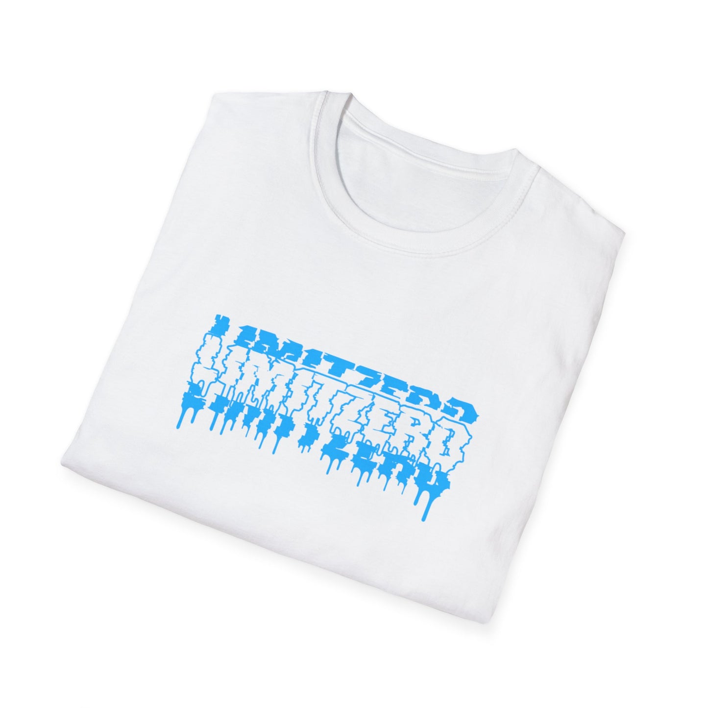 LimitZero Front New Era Glitch Blue Logo Tee