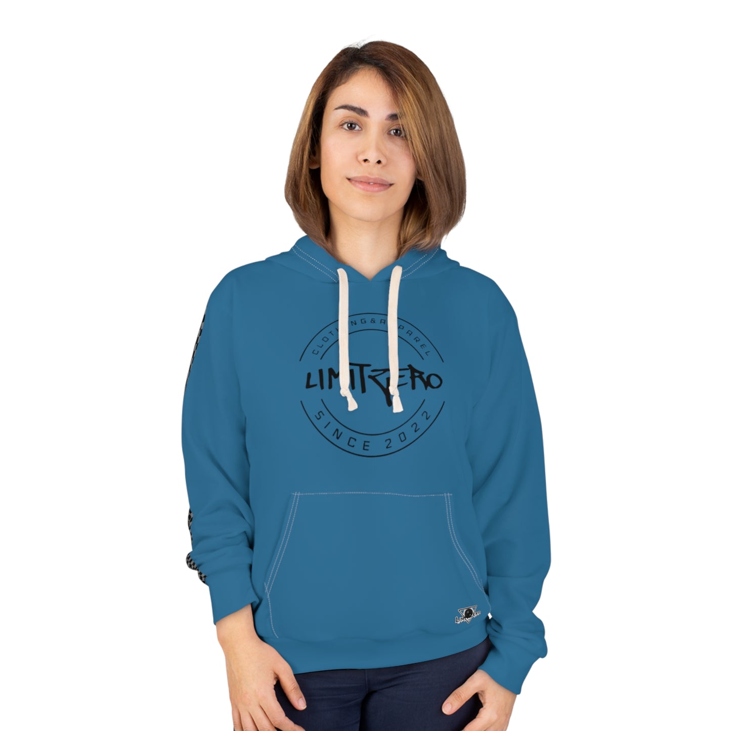 LimitZero Dark Blue/Black Unisex Pullover Hoodie