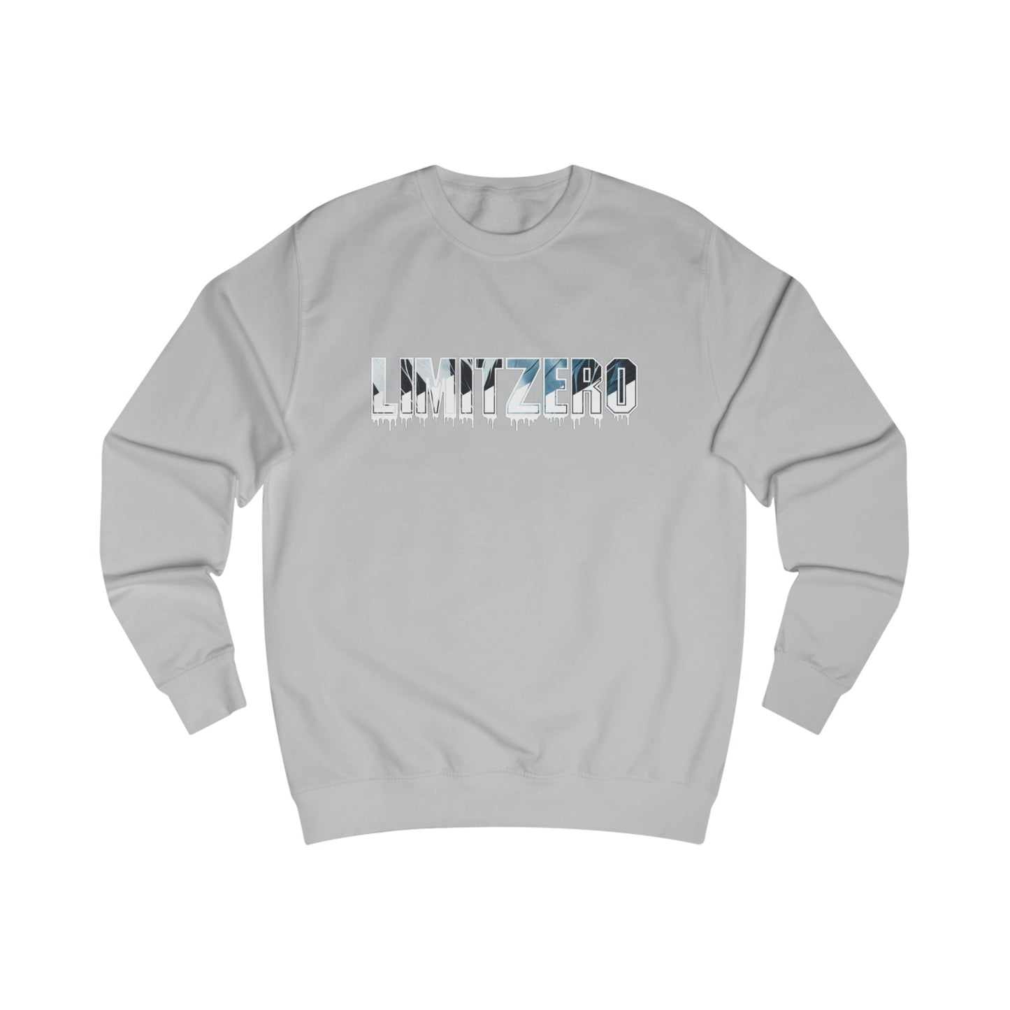 LimitZero Drip-Dye Grey Unisex Sweatshirt