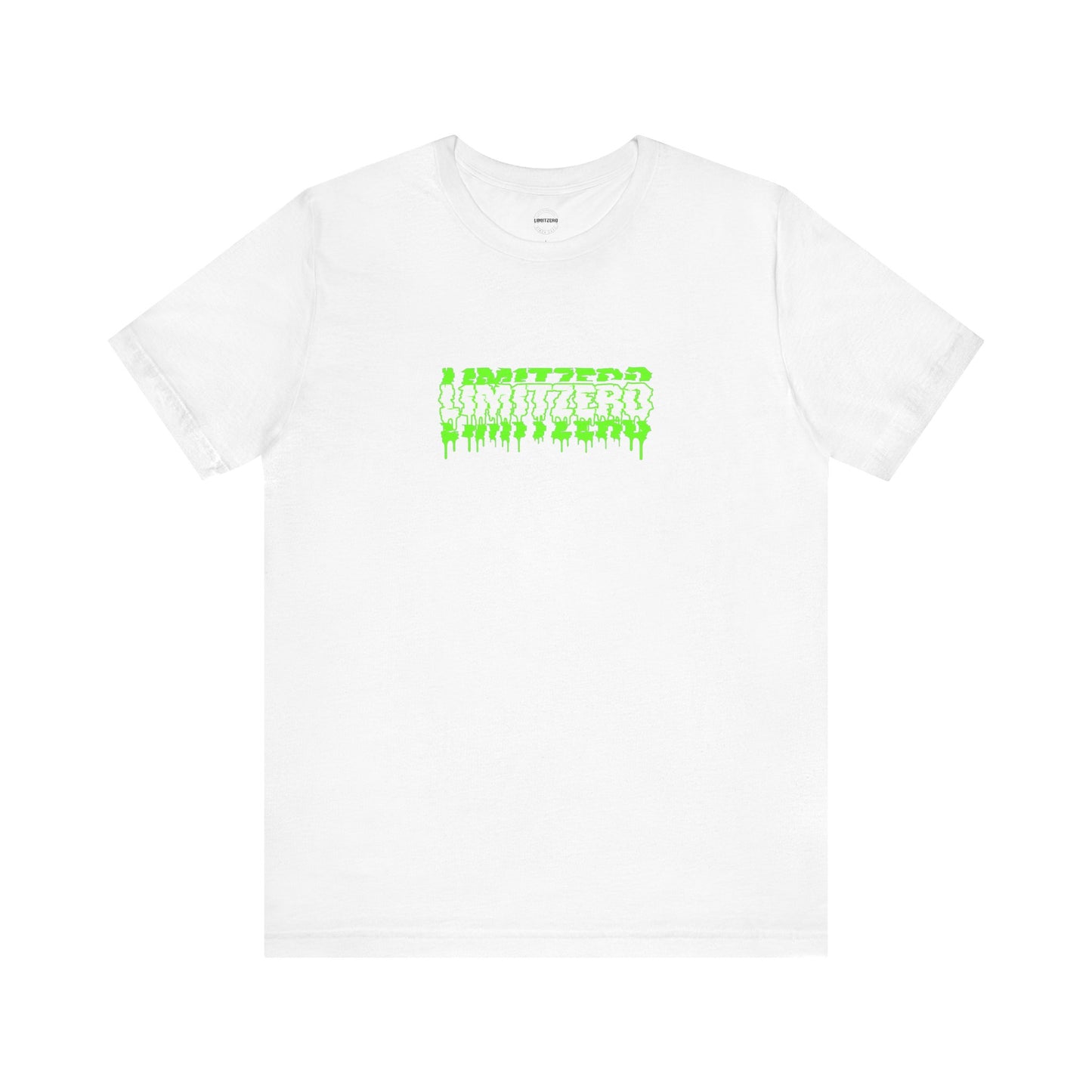 LimitZero Front New Era Green Brok3n Glitch Logo Tee