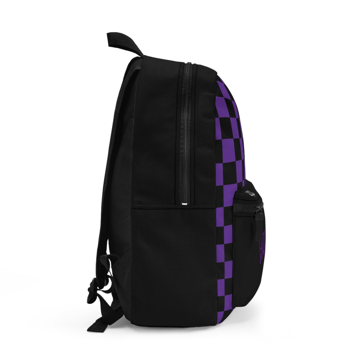 LimitZero Purple Chequered Backpack