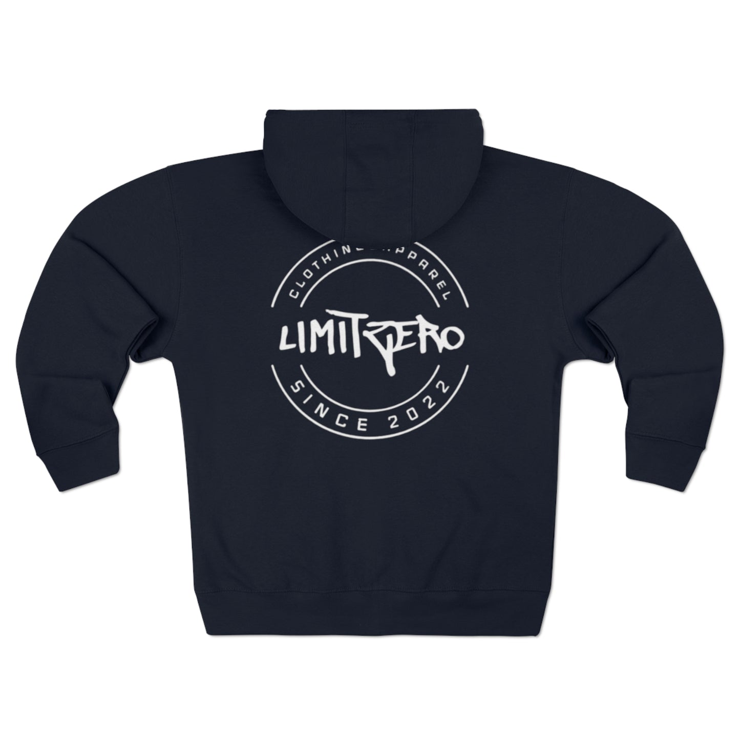 LimitZero double Logo V3 Unisex Zip Hoodie (DTG)